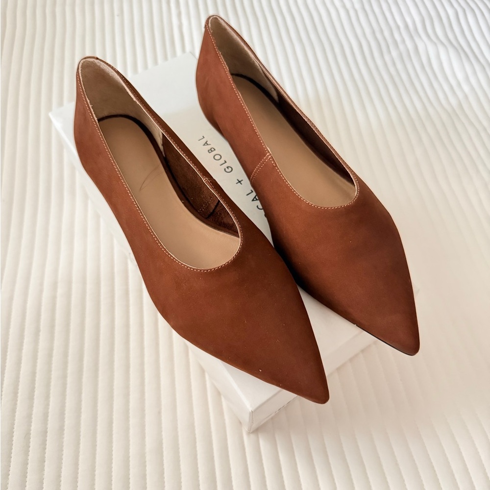 ABLE Lizbeth Brown Pointed Toe Women's Shoes